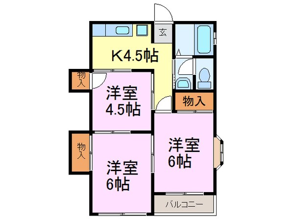 高橋ハイツの物件間取画像